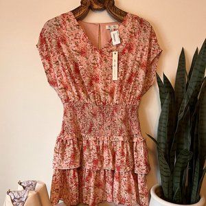 She & Sky smocked waist dress NWT